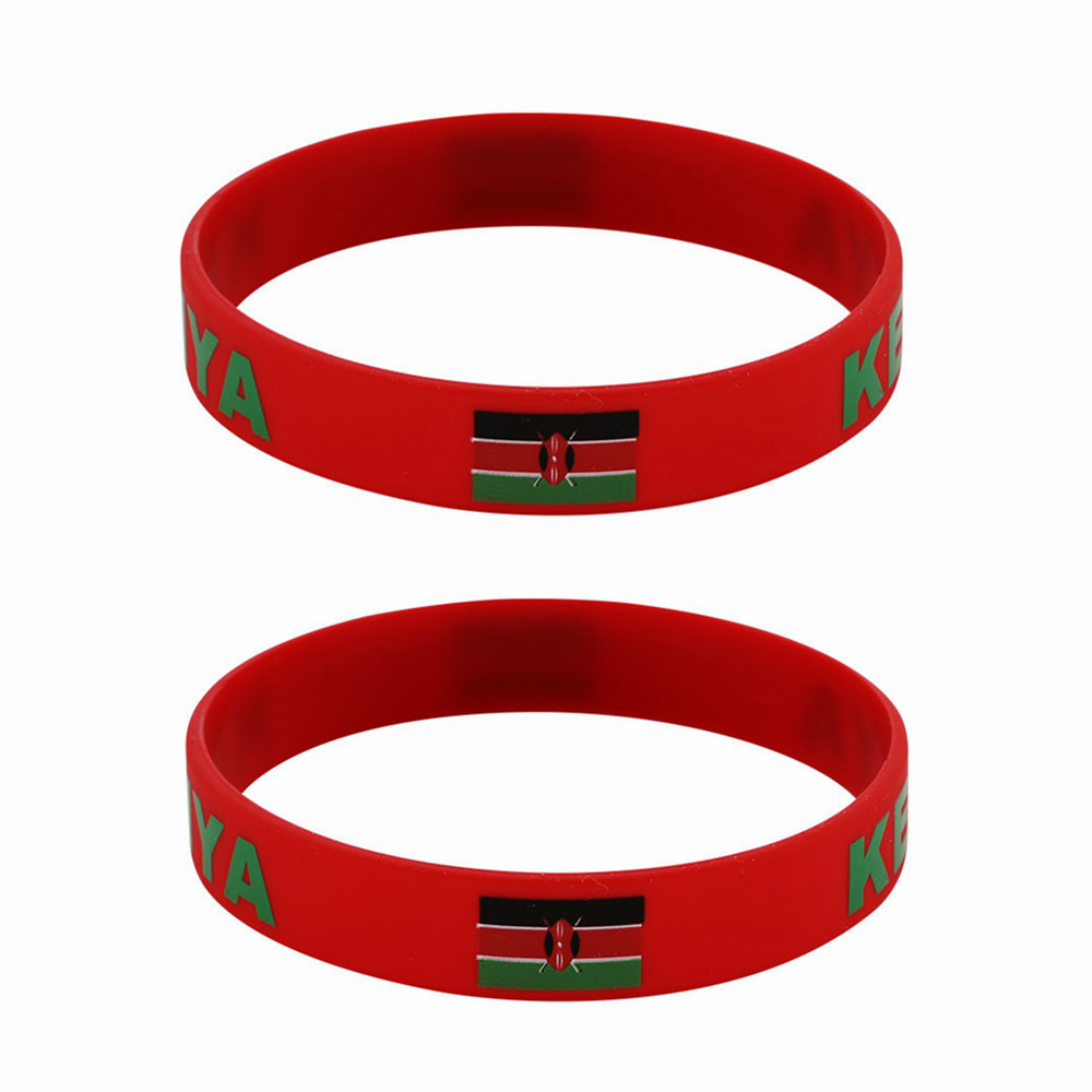 Men Accessories Kenya - 2 pezzi Kenya braccialetti in Silicone