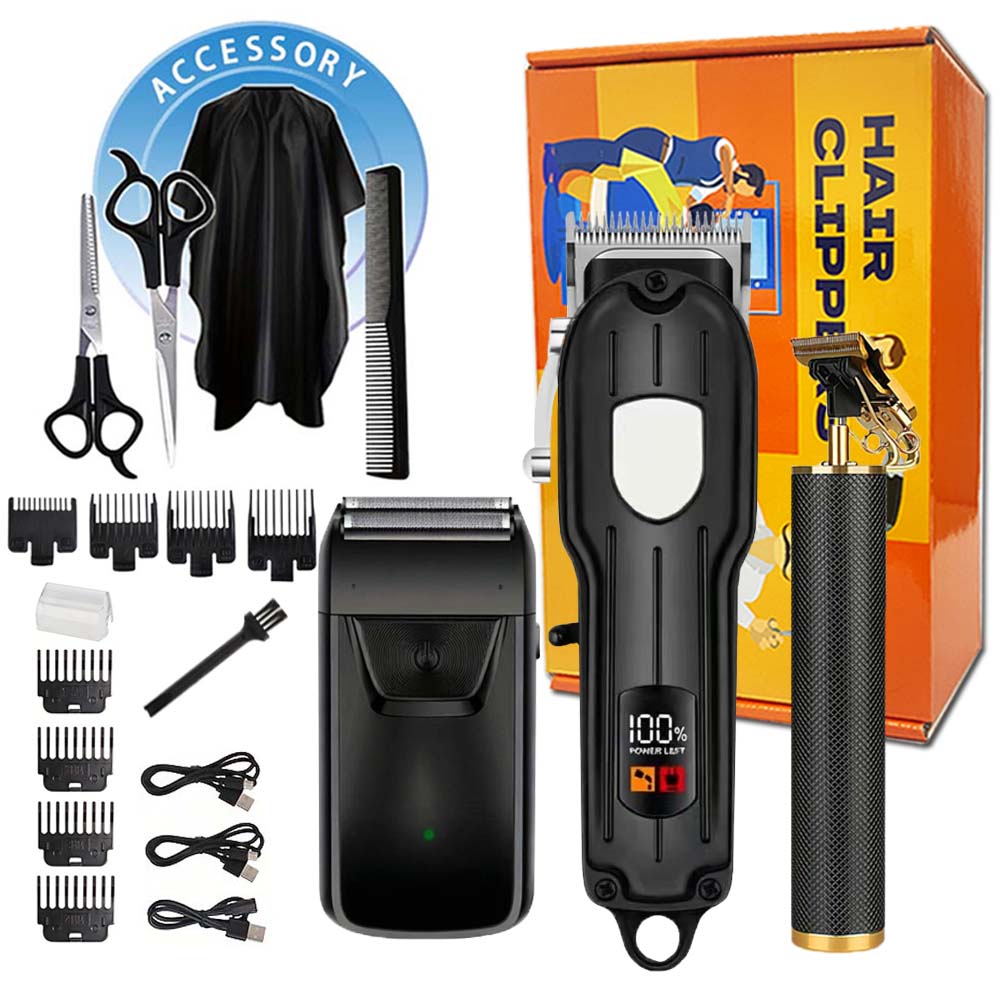 Men'S Accessories Display - Set tagliacapelli professionale con display LCD,
