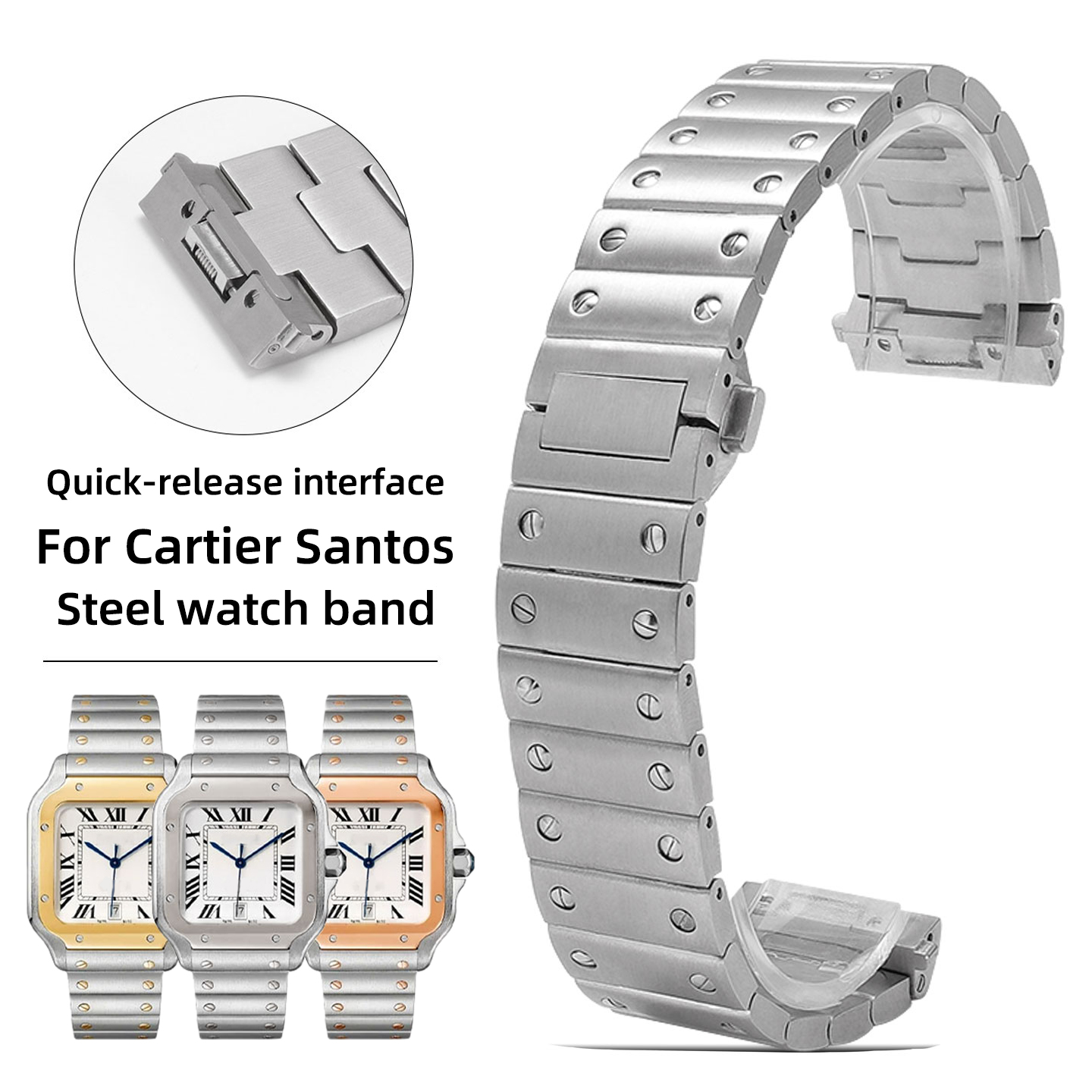 Men'S Accessories Cartier - Bracciale in acciaio inossidabile da 21
