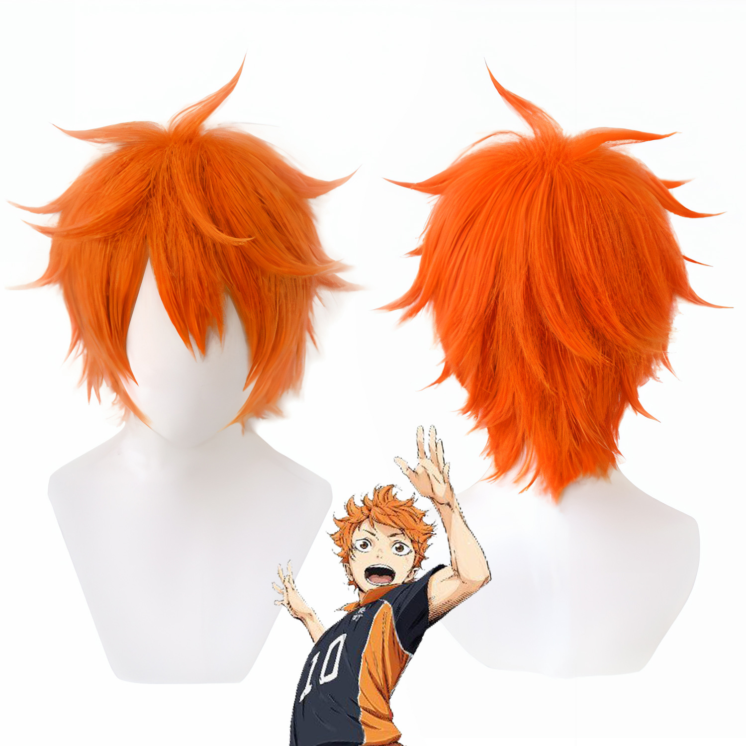 Parrucca cosplay Hinata Shoyo  - Men'S Volleyball Accessories recensione e prezzo