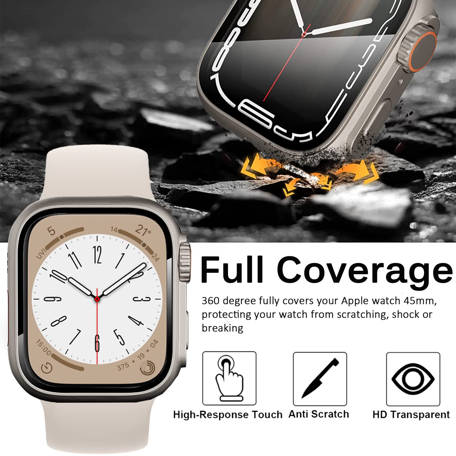 Cover rigida in vetro + PC per - Men'S Accessories Watches recensione e prezzo