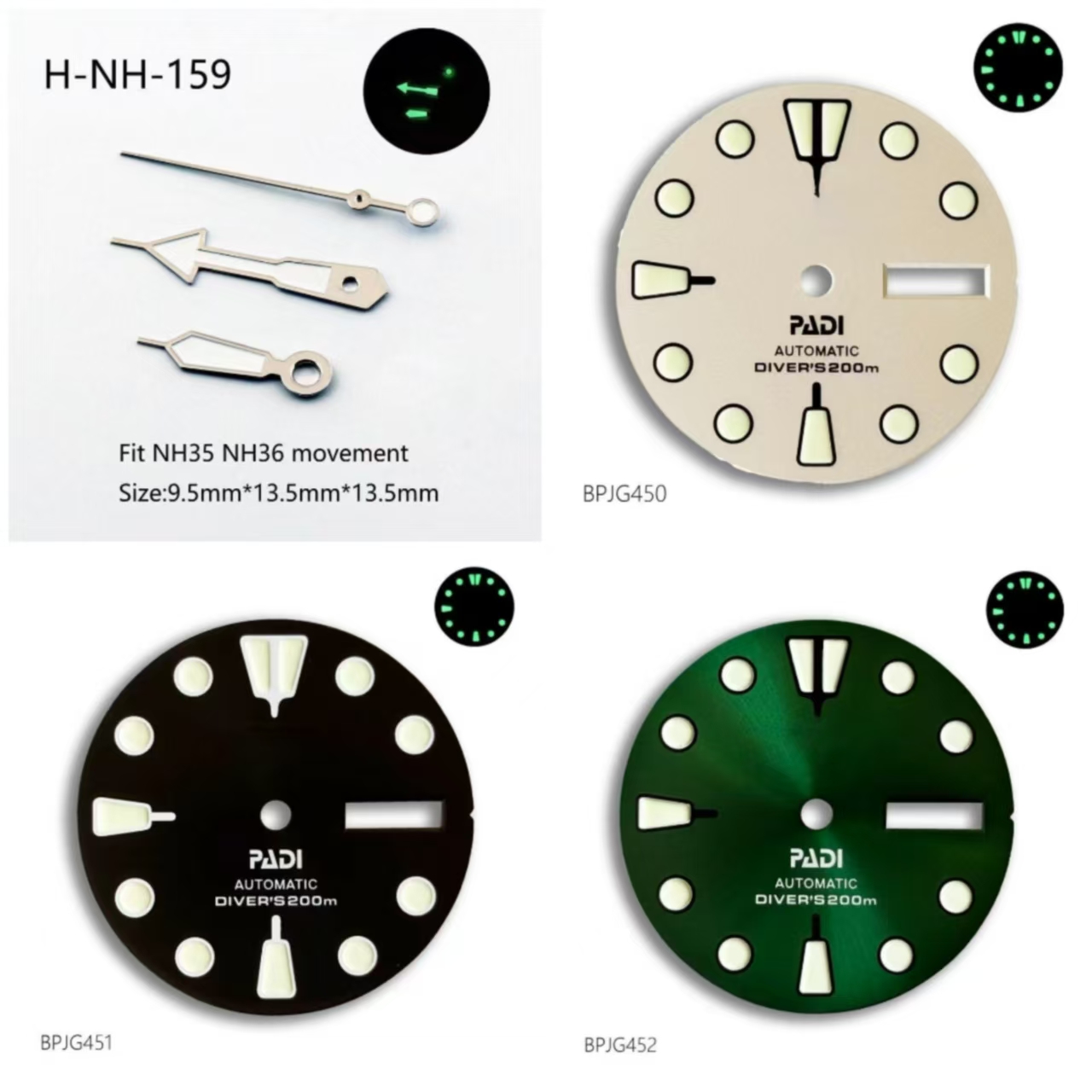 Quadrante NH36 PADI S logo da  - Men'S Accessories Watches recensione e prezzo